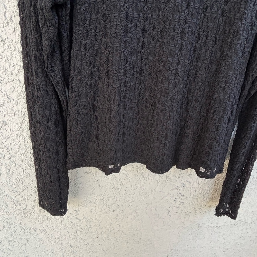 Arizona Jean Company Black‎ Lace Crop Top - Picture 8 of 9